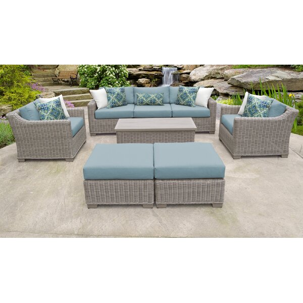 Beachcrest Home Baidy 7 Person Outdoor Seating Group With Cushions